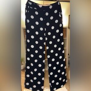 Banana Republic Wide-Leg Polka Dot Pants